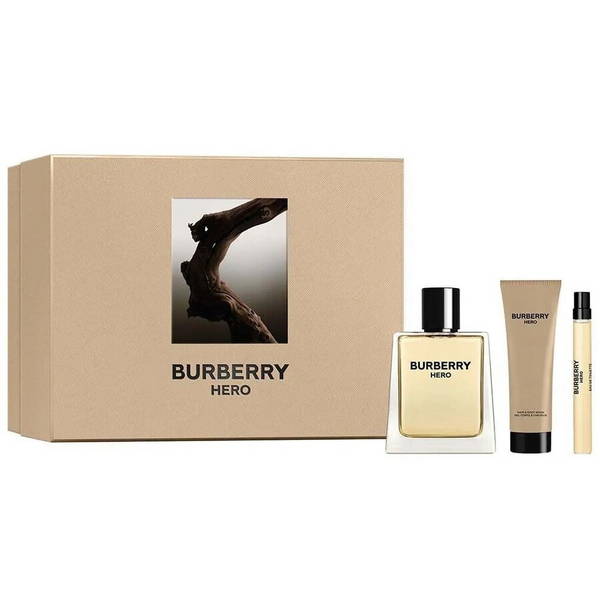 Burberry Hero EDT 3pc Set (M)