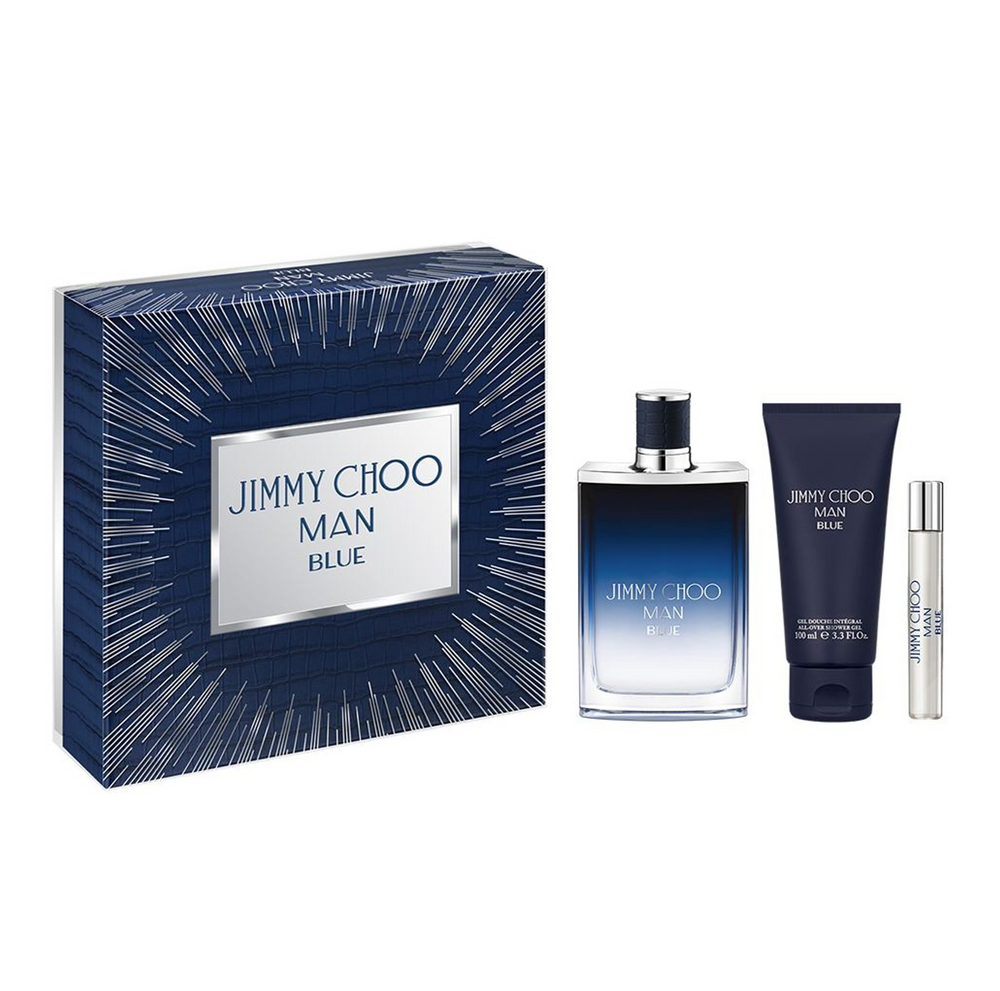 Jimmy Choo Man Blue EDT 3pc Set (M)