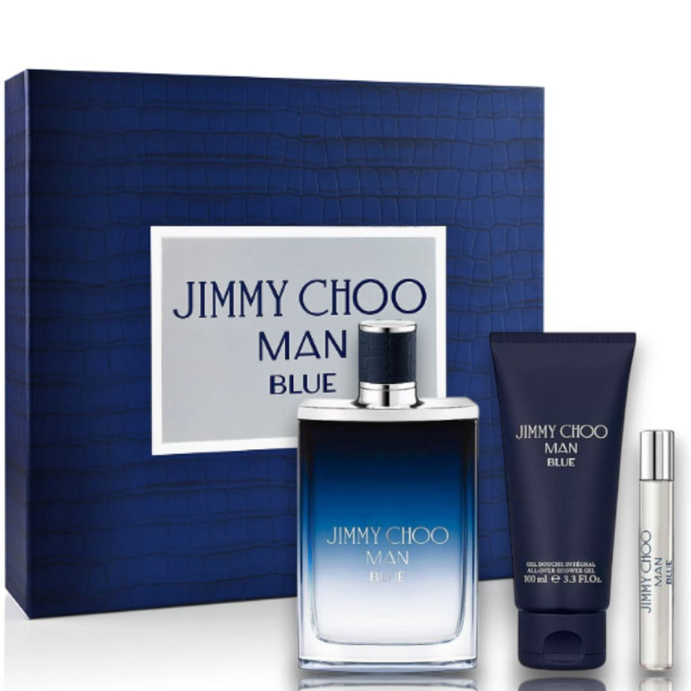 Jimmy Choo Man Blue EDT 3pc Set (M)