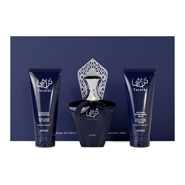 Afnan Turathi Blue Edp 3pc Set (M)